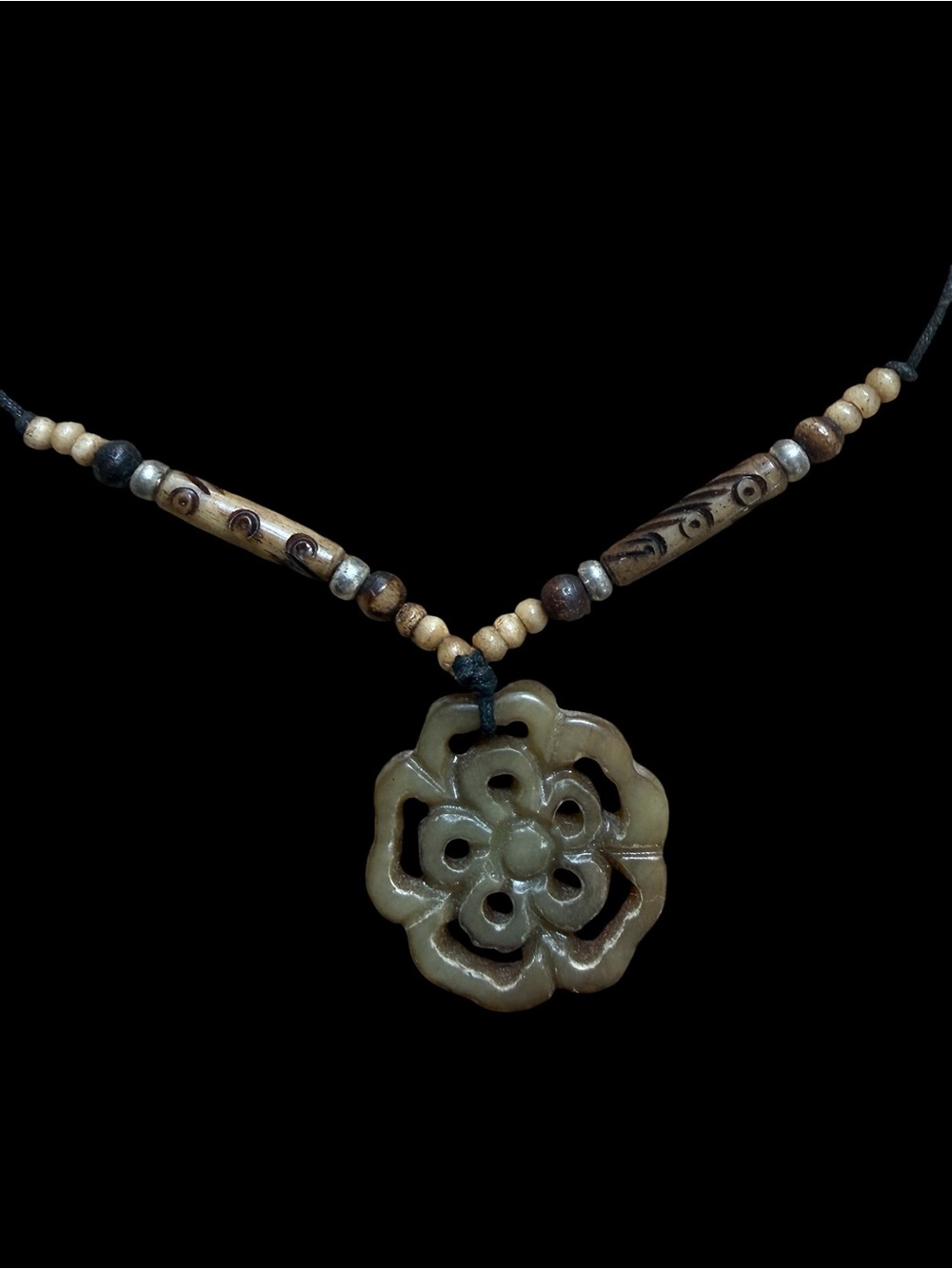 Handcrafted Floral beaded Necklace made by my Witchy Aunt/Witch’s Estate Sale
